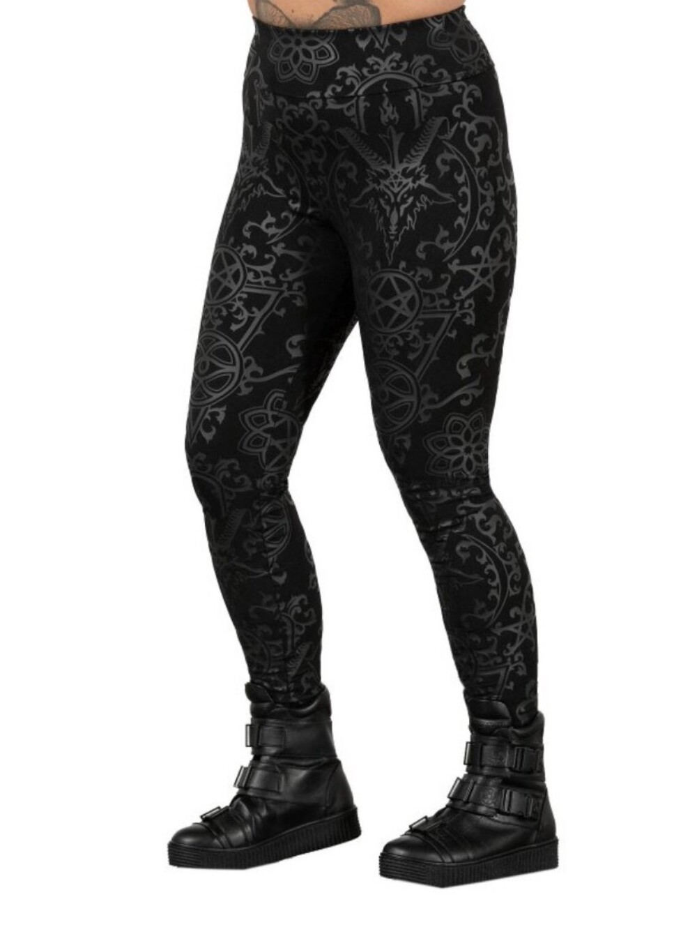 Killstar Black Gothic Pentagram Leggings